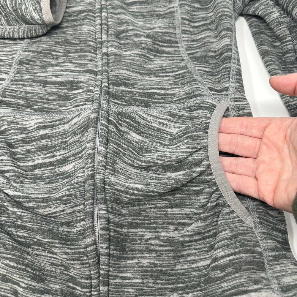 The North Face Fleece Hoodie Women's Sz S Gray Polartec Classic Zip Lightweight - Picture 7 of 10